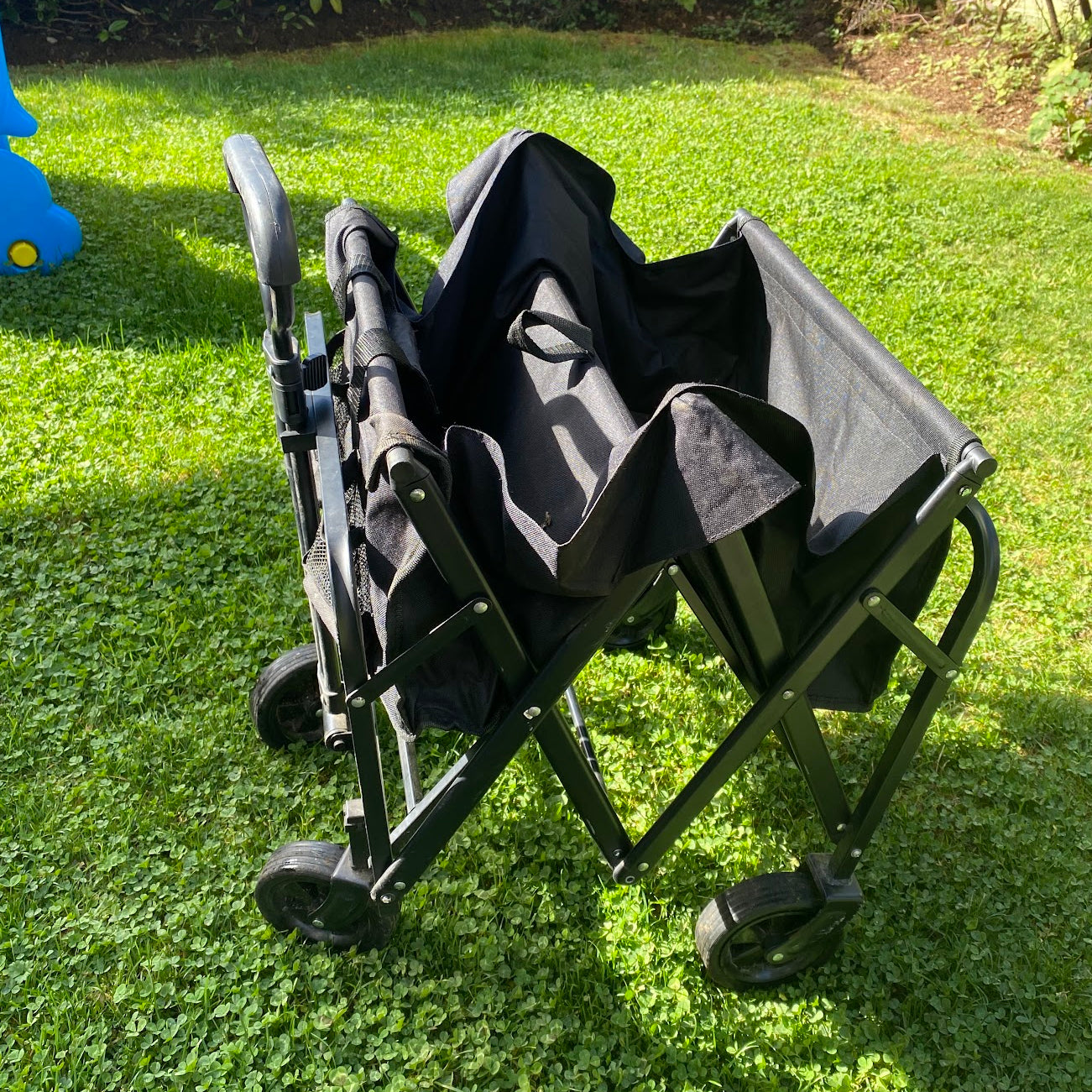 Carrito Plegable Negro - Soporta hasta 100 kg | Ideal para Compras, Mascotas y Transporte Diario