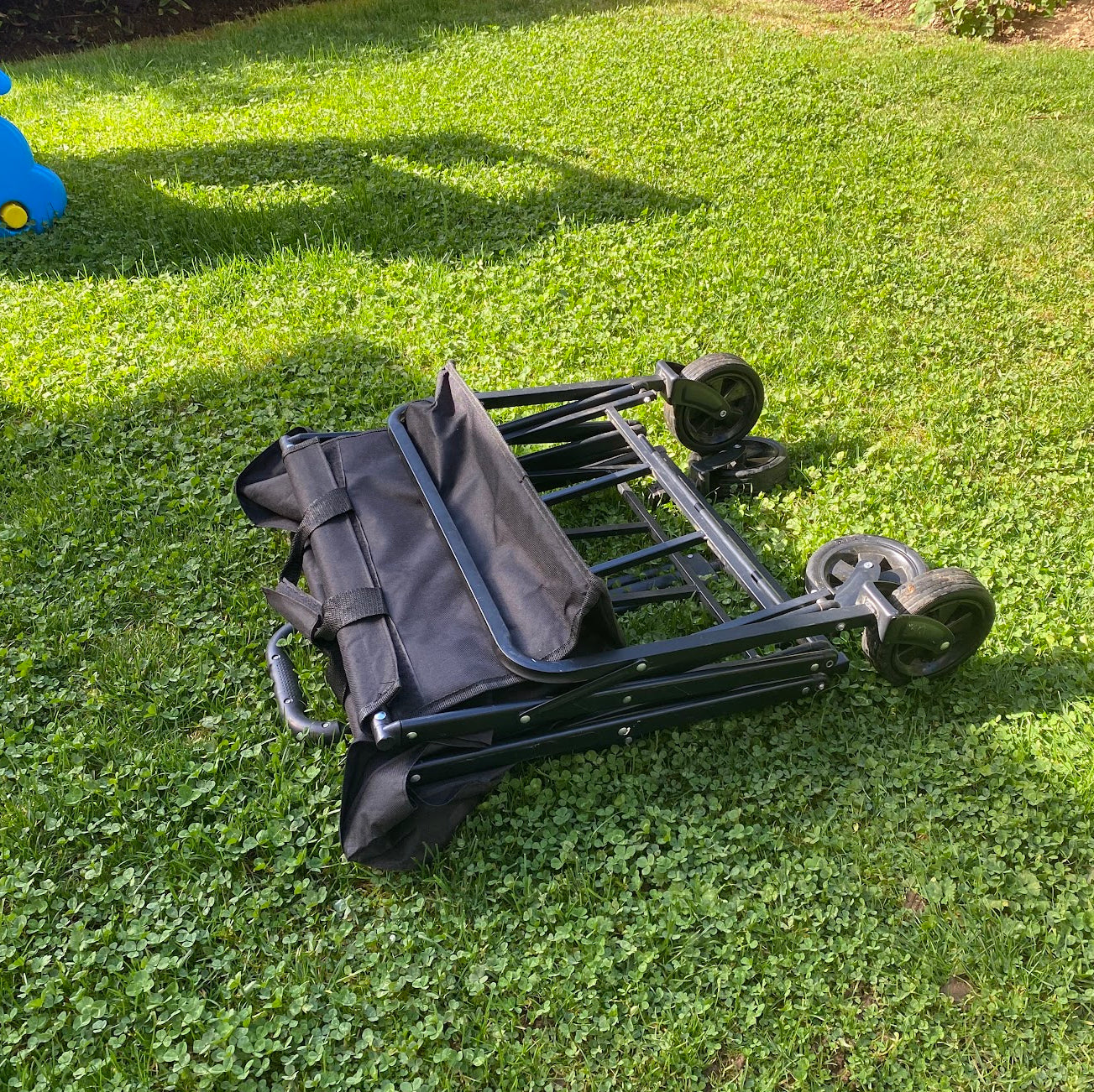 Carrito Plegable Negro - Soporta hasta 100 kg | Ideal para Compras, Mascotas y Transporte Diario